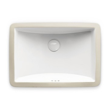 Chaozhou Factory Direct Sale Rectangular White Ceramic Bathroom Under-Counter Sinks