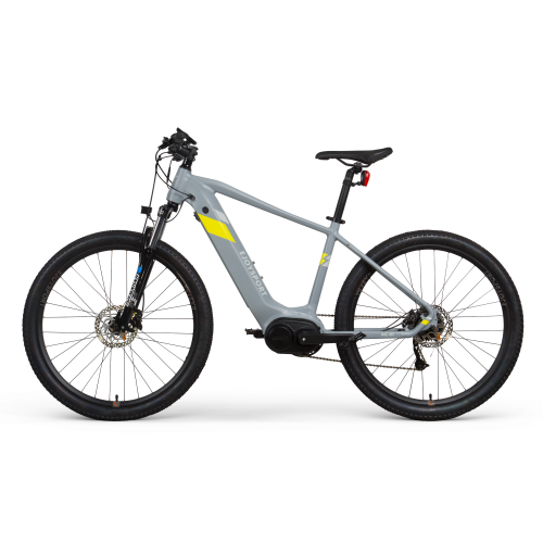 Mountain Grey Ebike In The Rain