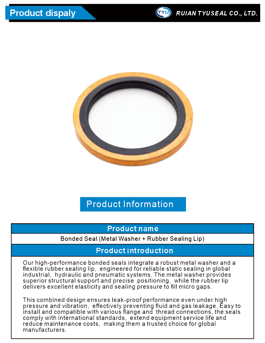 Metal Bonded Seal with Precision Fit