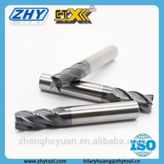 ZHY-cutter tool accessores 4 flutes end mills for stainless steel