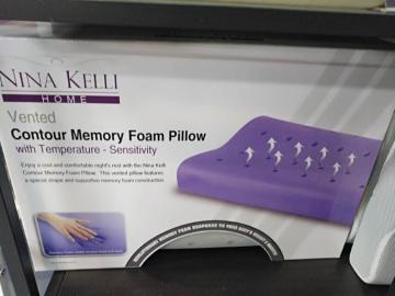 Guanciale Memory Foam in gel infuso con foro