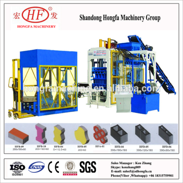 large hydraulic concrete brick making machine price , QT12-15 full automatic concrete block production line
