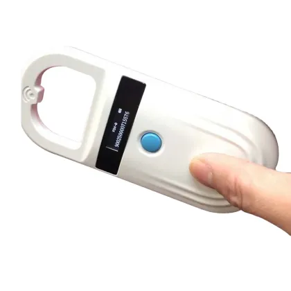 Handheld 134.2kHz RFID Pet Microchip Scanner for Animal Identification Management