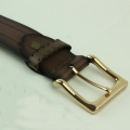 Men's Fashion Design Stitched Sawtooth Pattern Leather Belt