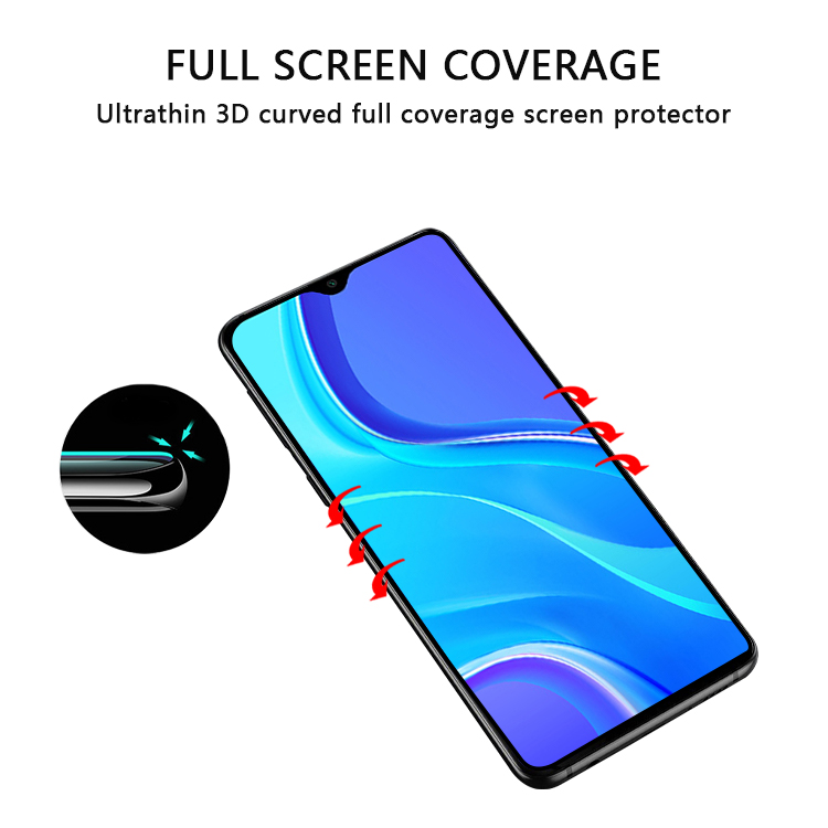 Full coverage screen protector for Redmi Note 9 Pro