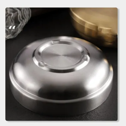 Double Layer Anti-Scalding 304 Stainless Steel Kitchen Bowl with Lid