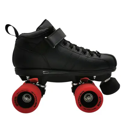 High-Quality OEM Customizable Roller Derby Skates with 4-Wheel PU Cast Wheels and LED Lights