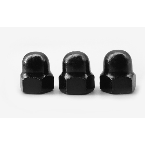 Black Zinc-Plated Acorn Cap Nuts Dome Head Decorate Nut