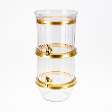 Fashion Design 3 Tier Plastic Juice Drink Tower Dispenser