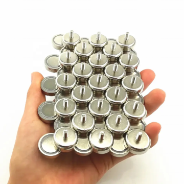 Customized Size Neodymium Pot Magnet with External Thread and Nickel Coating