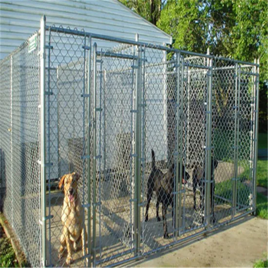 Wholesale factory price large outdoor chain link dog kennel/dog fence for sale