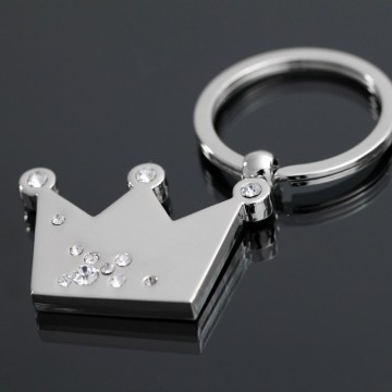 Portachiavi Fareast Hot Stainless Steel Silver Royal Crown