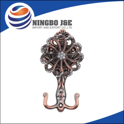 Metal Diamante Copper Drapery Tiebacks