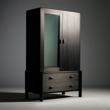 Space-Saving Clothing Wardrobe Organizers: Italian Antique Style Oak Wooden Home Furniture for Living Room