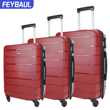 Factory Wholesale PP3 Piece bag Travel  Trolley Suitcase Luggage Set