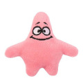 Patrick Star decompresses the plush commemorative toy