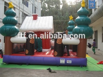 inflatable santa house bouncer_hot sale santa house bouncer