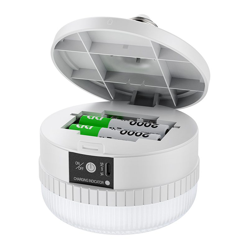 100W Emergency Bulb Rechargeable Lamp with Remote Control-white-3