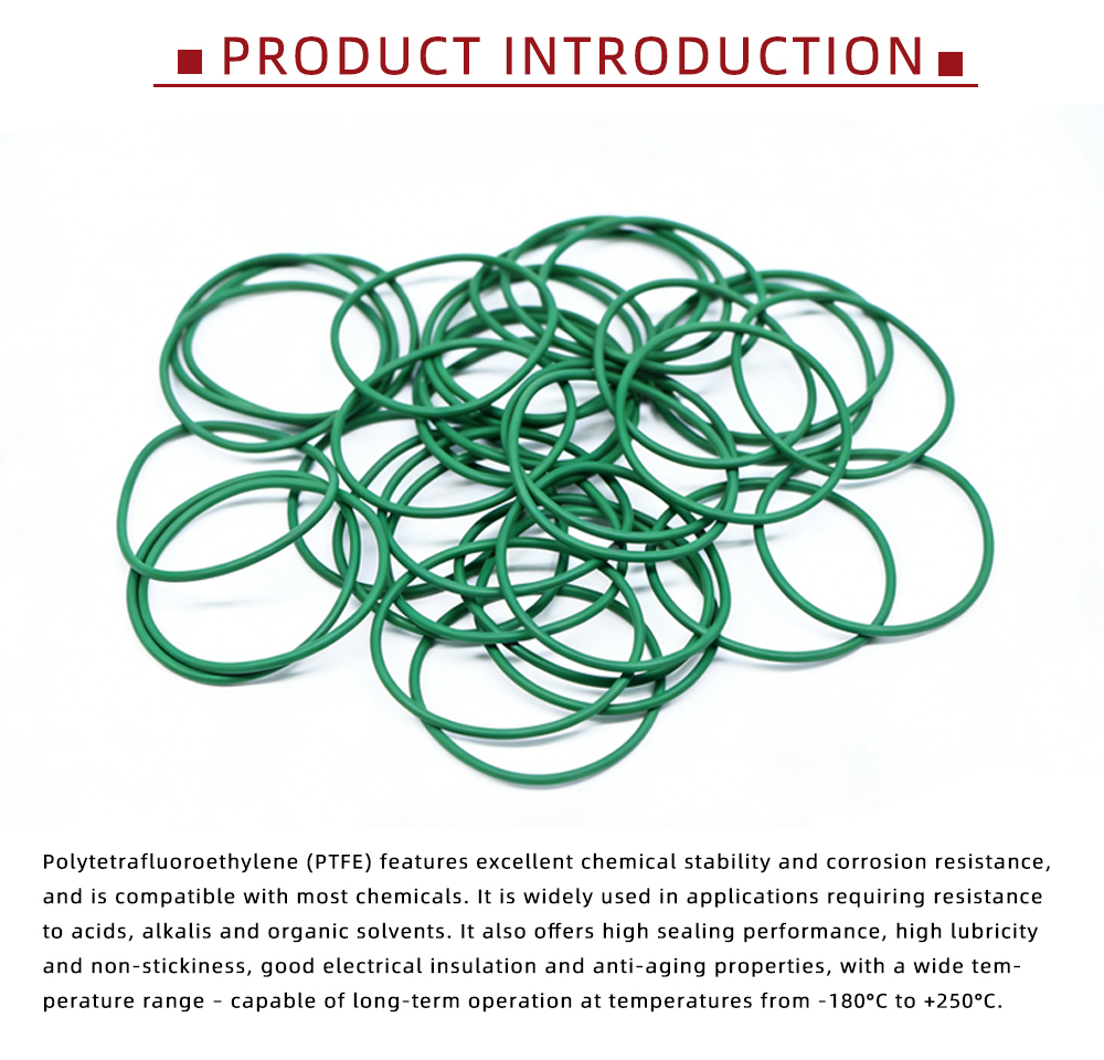 PTFE Coated Green O-Ring Seal Kit X