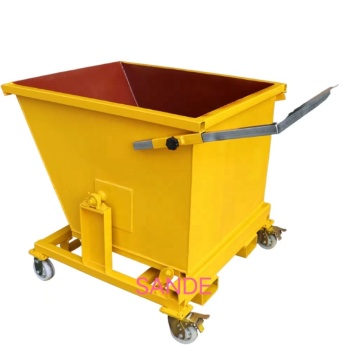 Self Dumping Stone Waste Container Dumpster Forklift Bin Tipper
