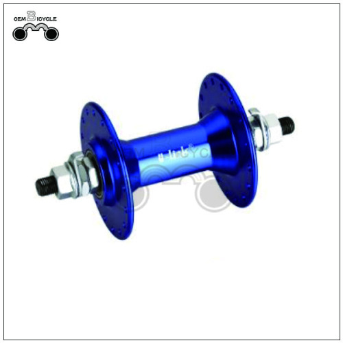 Blue racing bicycle disc brake hub motor