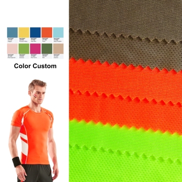 Factory Wholesale 100% Polyester Dot Mesh Fabric for Sportswear Tracksuits