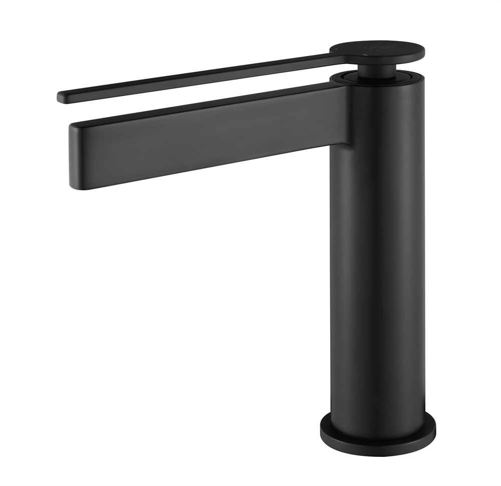 New Model Waterfall Cold And Hot Water Sink Mixer Bathroom Faucet Black Brass Basin Tap