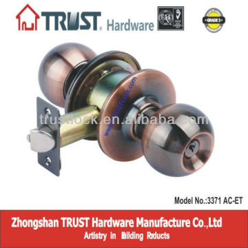 TRUST 3371: ANSI Grade 3 Cylindrical 60mm Latch Knob Lock
