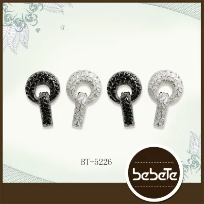 crescent shaped crystal buttons for mink coat