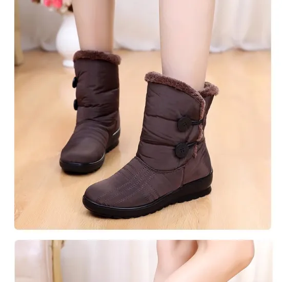 Warm and non slip snow cotton shoes