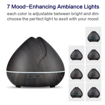 400ml Mist Humidifier Electric Wood Humidifier Diffuser