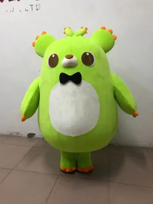 Superior Quality Green Bear Mascot Costume Made in China for Sale