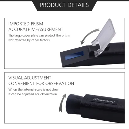 Yieryi New 4 In 1 Antifreeze Refractometer Engine Fluid Glycol Antifreeze Point Car Battery ATC Handheld Tester