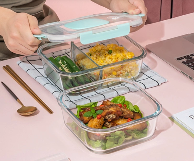 Dishwasher-safe Glass Lunch Box