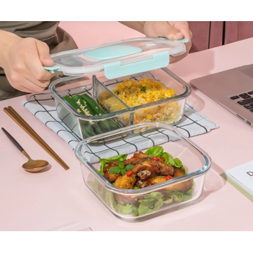 Dishwasher-safe Glass Lunch Box