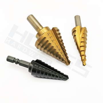 alloy Steel HSS Step Drill Bits Kit - أحجام بوصة 1/8 "إلى 1 3/8" (3pcs ، 5pcs ، 6pcs)