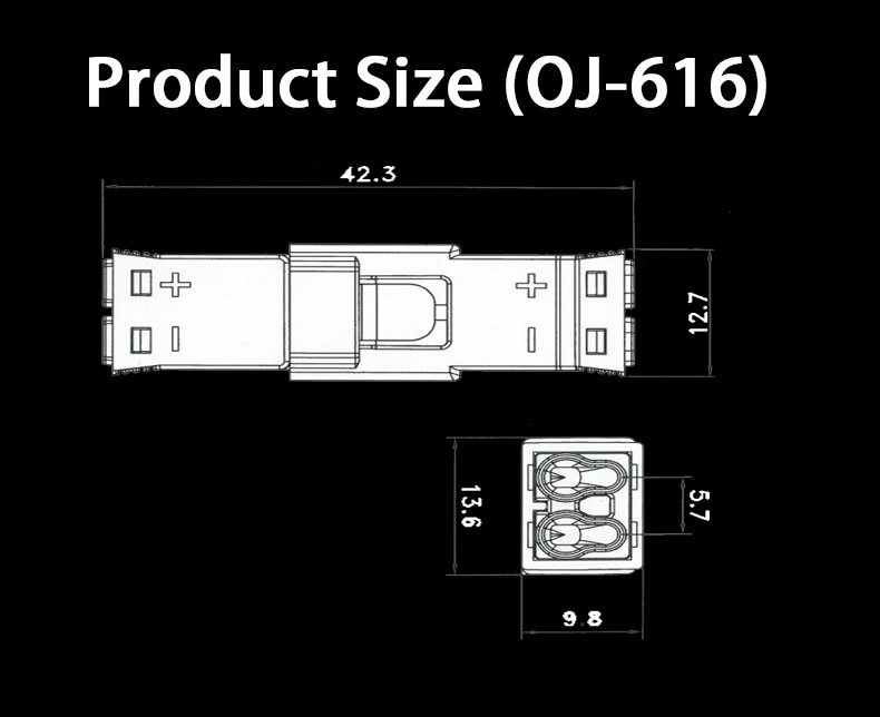 Automatic Plastic Led Light Electric Wire Quick Connectors