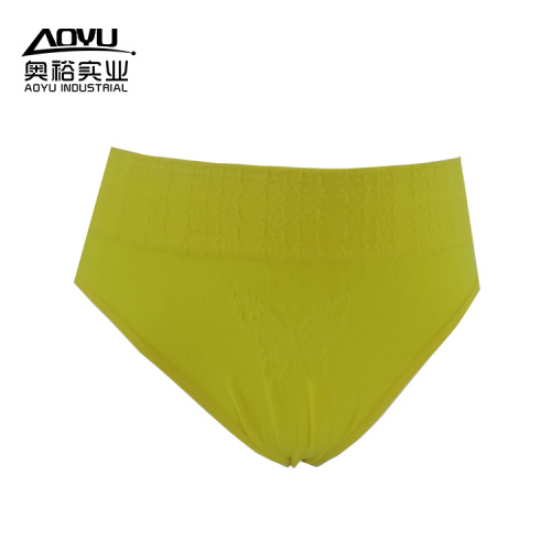 Young Women Yellow Cotton Tight Underwear T Pants