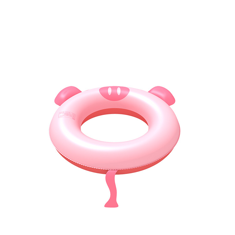 Little pink pig swim ring customized