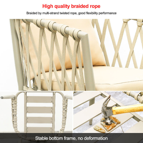 Woven Aluminum Lounge Chair for Outdoors