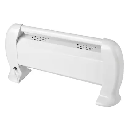 White Electric Quartz Heater with Tip-Over Protection