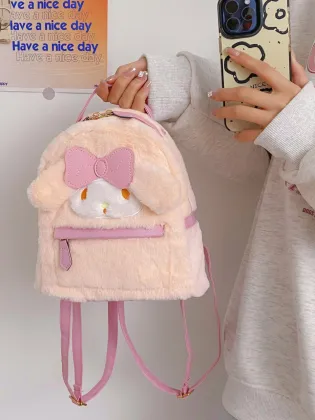 Sanrioo Cartoon Backpack - Large Capacity Plush Toy Backpack