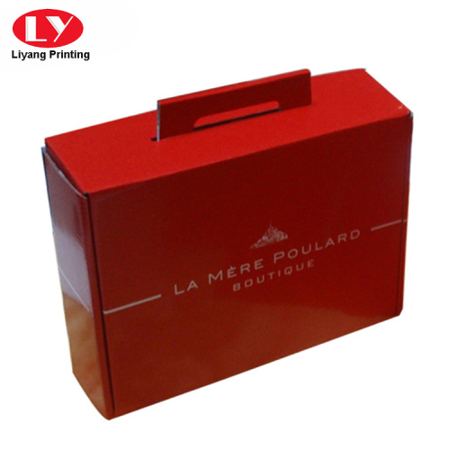 Custom Printed Corrugated Food Box With Punch Handle