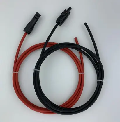 Customized pv cable+pv connector solar extension cable