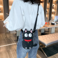 Cat Mini Bag 카툰 가죽 가방 자수 패치