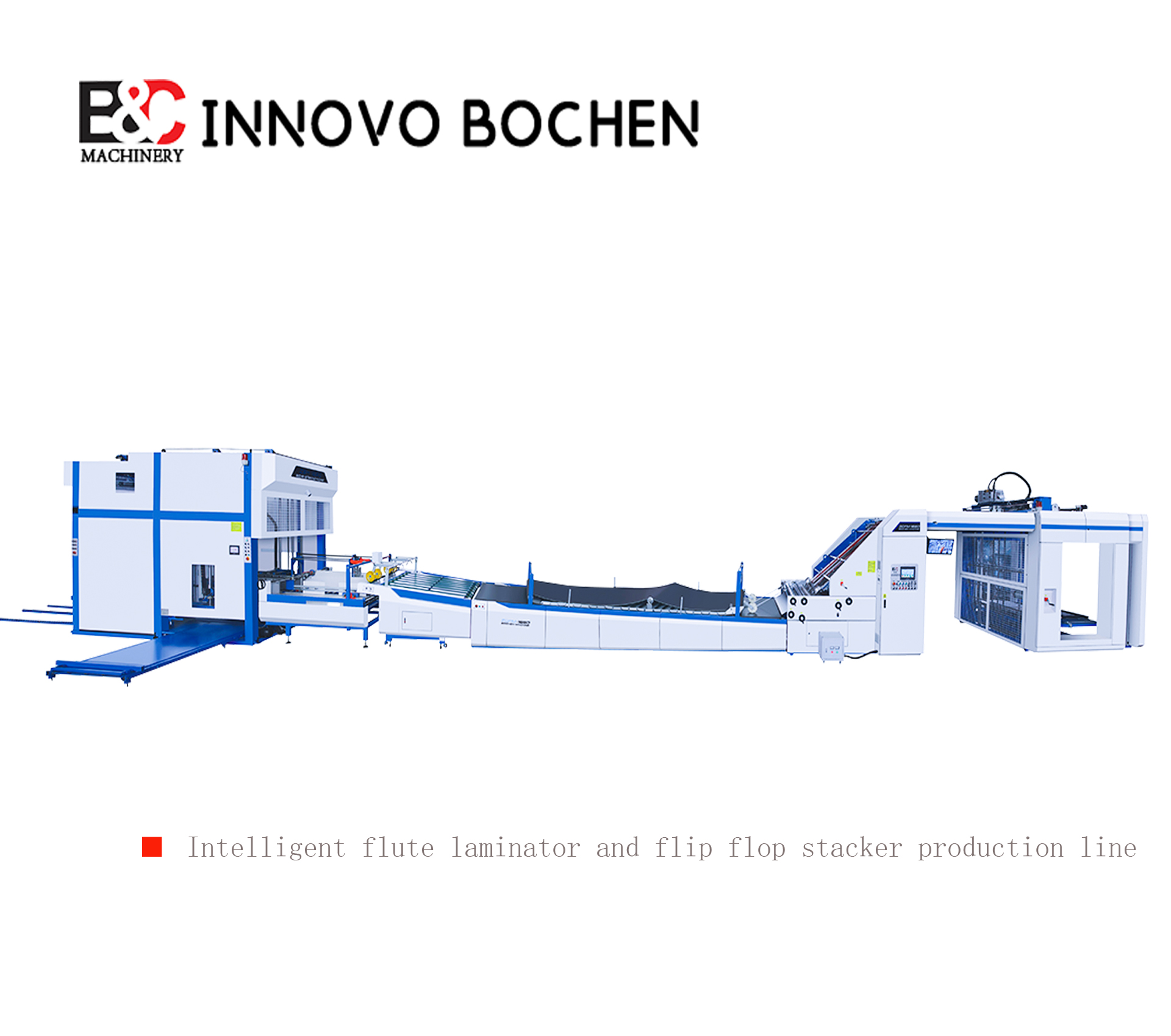 Intelligent Flute Laminator And Flip Flop Stacker Production Line