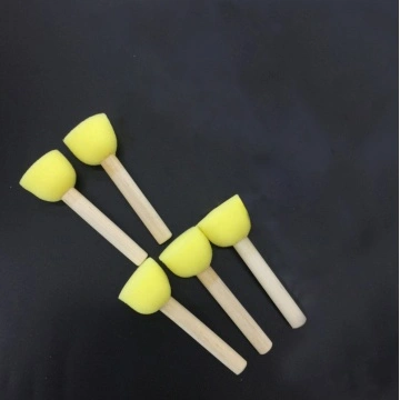 Wholesale Wooden Handle Foam Sponge Painting Applicator Brush For