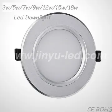 3W,5W,7W,9W,12W LED Downlight 2inch,3inch,4inch,5inch Kitchen Lighting