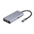USB C Hub Multiport HDMI-adapter 6-in-1