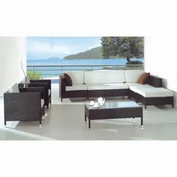 Rattan furniture sets, aluminum frame with powder coating